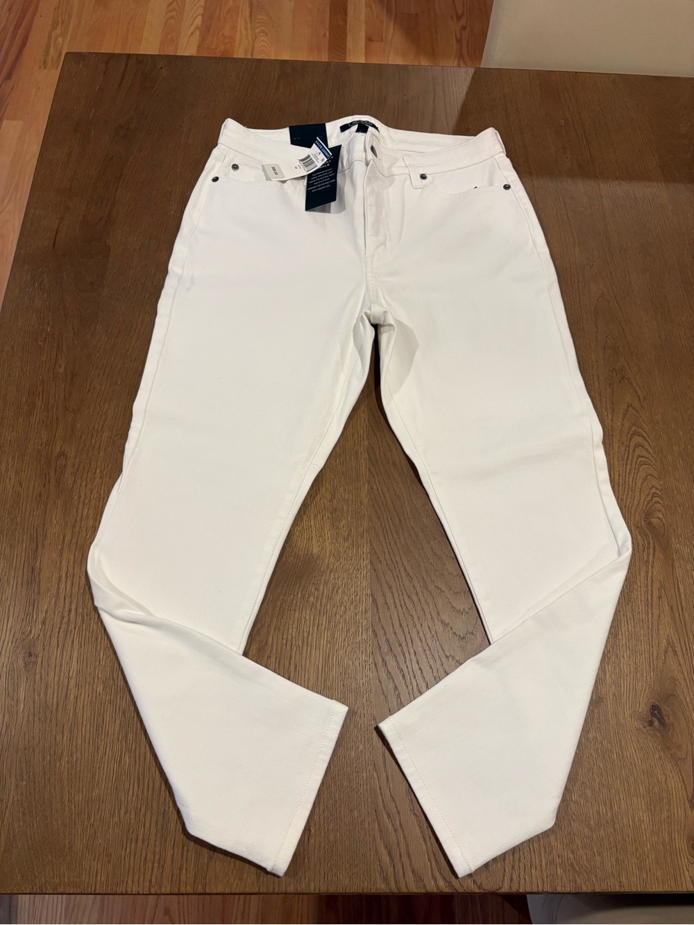Ralph Lauren White Cropped Ankle Jeans